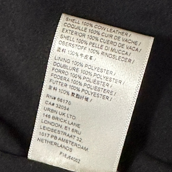 NWOT We The Free Jealousy Leather Moto Jacket M Tangerine Orange - Picture 13 of 14